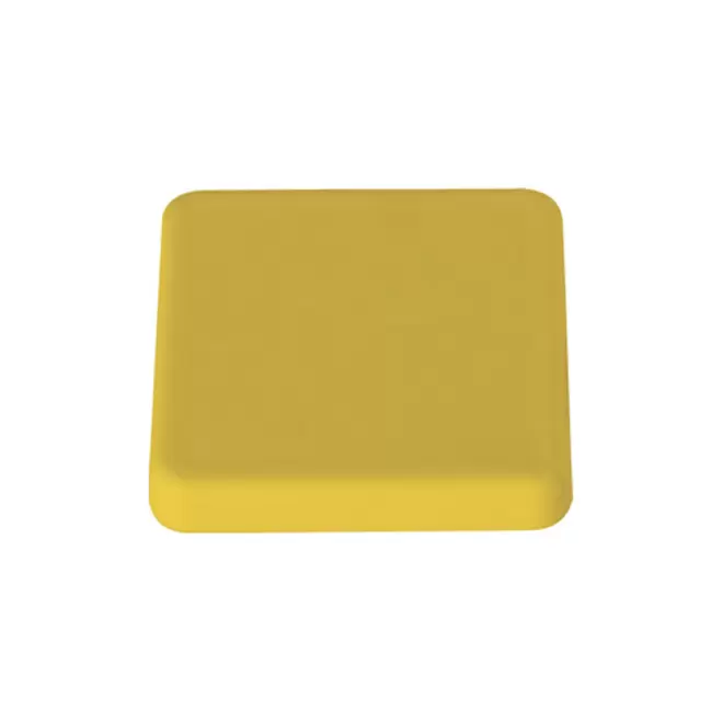MAGNET PUBLICITAIRE CARRÉ COULEUR 'WILMA' - jaune 4 cm