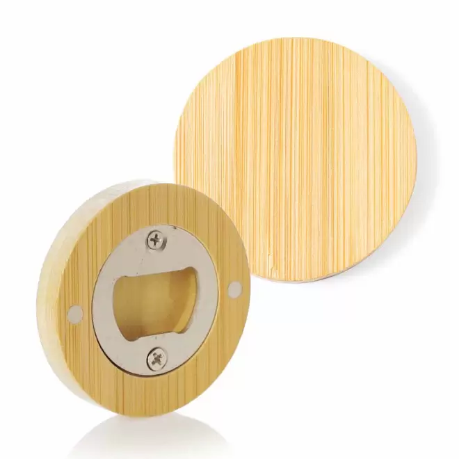 DÉCAPSULEUR MAGNÉTIQUE PERSONNALISÉ 'BOCK WOOD' - rond