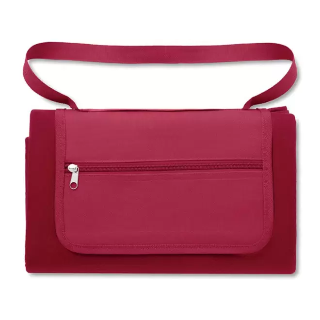 COUVERTURE PERSONNALISABLE POUR PIQUE-NIQUE 'COUVPIC' - rouge