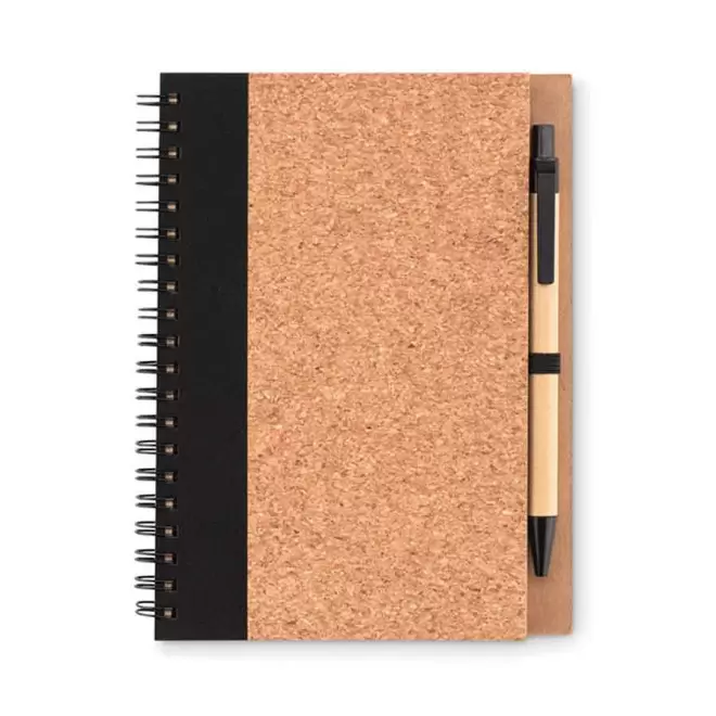 CARNET PUBLICITAIRE A SPIRALE AVEC STYLO 'RAMSES LIEGE'  - noir