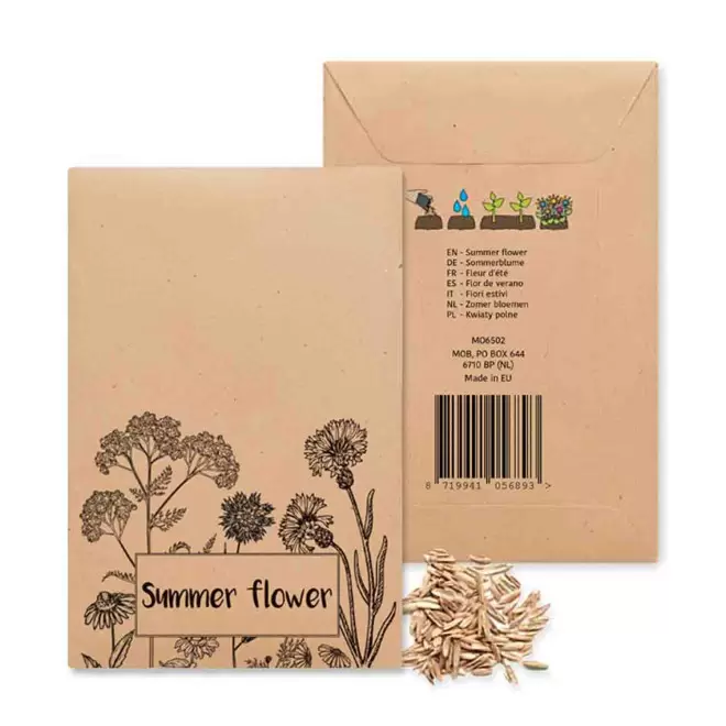 SACHET DE GRAINES PERSONNALISABLE FLEURS 'FLAURE' - fleurs été