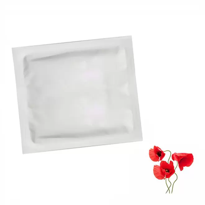 SACHET DE GRAINES PERSONNALISABLE EN QUADRI  'PLANTAI XS' - coquelicot