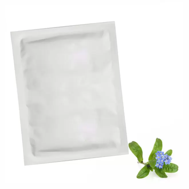 SACHET DE GRAINES PERSONNALISABLE EN QUADRI 'PLANTAI M' - myosotis