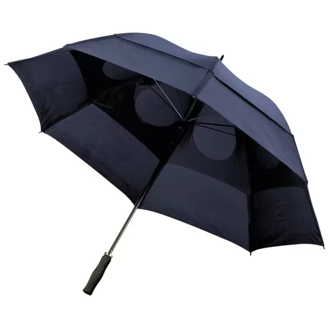 PARAPLUIE PERSONNALISABLE GOLF TEMPETE DROIT 'STIRLING' - marine