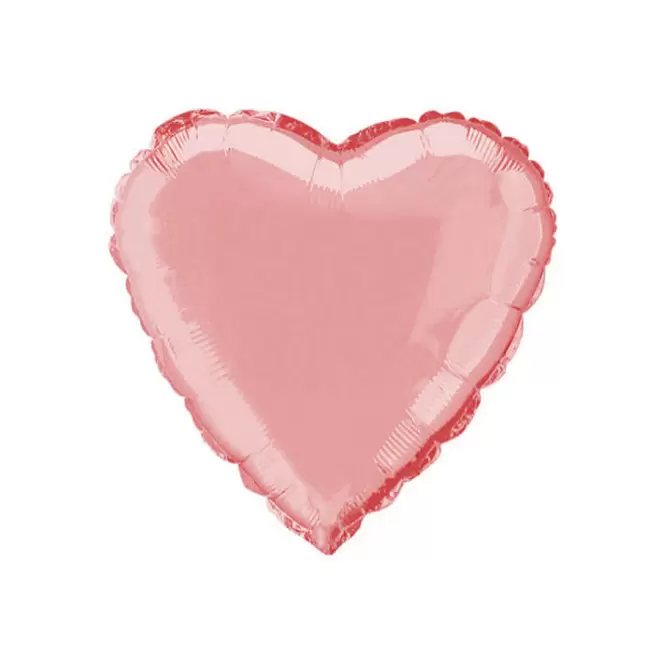 BALLONS PERSONNALISÉS EN MYLARD 'MYLA COEUR' - rose pastel
