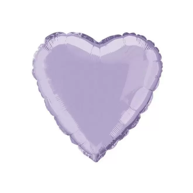 BALLONS PERSONNALISÉS EN MYLARD 'MYLA COEUR' - violet pastel