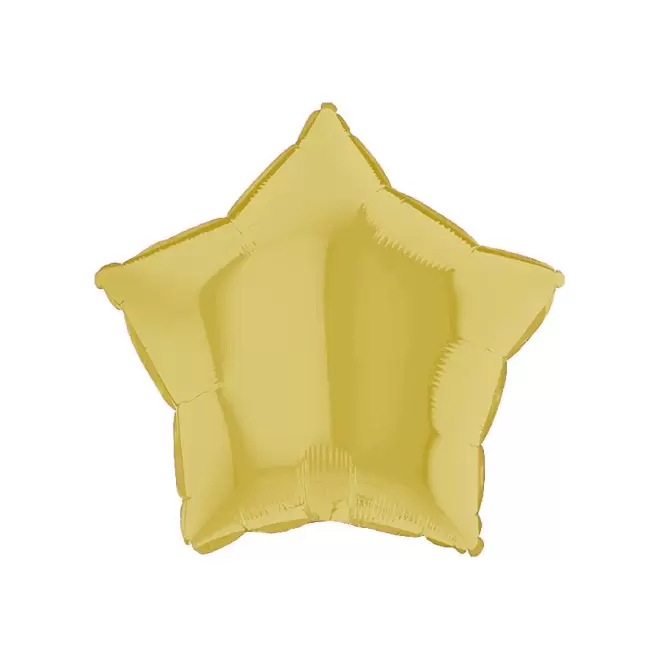 BALLONS PERSONNALISÉS EN MYLAR 'MYLA ÉTOILE' - jaune pastel