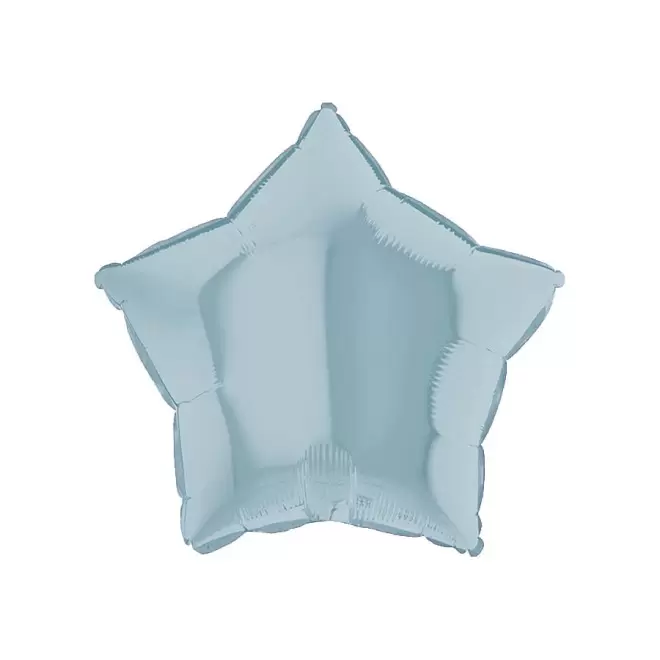 BALLONS PERSONNALISÉS EN MYLAR 'MYLA ÉTOILE' - bleu ciel