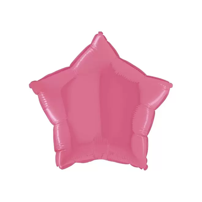 BALLONS PERSONNALISÉS EN MYLAR 'MYLA ÉTOILE' - rose bonbon