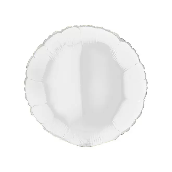 BALLON PERSONNALISÉ EN MYLAR 'MYLA ROND' - blanc