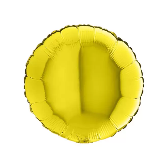 BALLON PERSONNALISÉ EN MYLAR 'MYLA ROND' - jaune