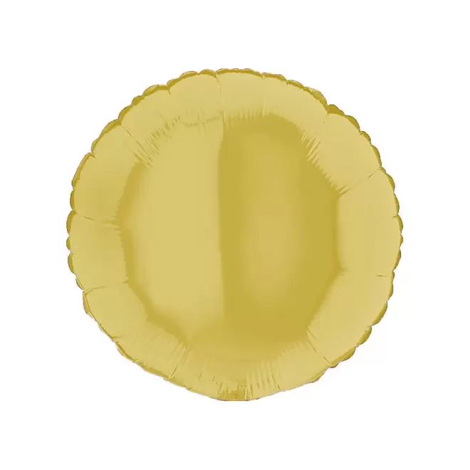 BALLON PERSONNALISÉ EN MYLAR 'MYLA ROND' - jaune pastel