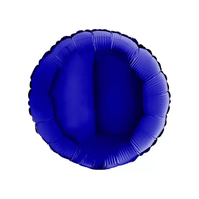 BALLON PERSONNALISÉ EN MYLAR 'MYLA ROND' - bleu foncé