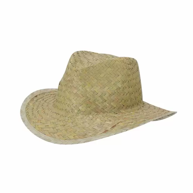 CHAPEAU DE PAILLE PUBLICITAIRE 'DIANE' - paille foncée