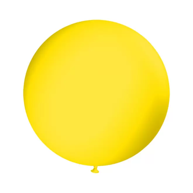  BALLONS DE BAUDRUCHE GÉANTS PERSONNALISÉS 'LUFTA' - jaune