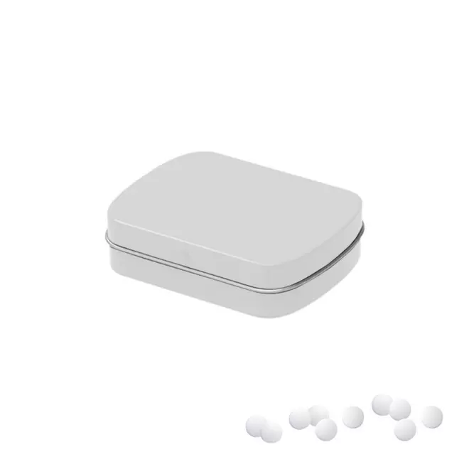 MINI BOITE A BONBON METALLIQUE PUBLICITAIRE 'VIMA' - blanc