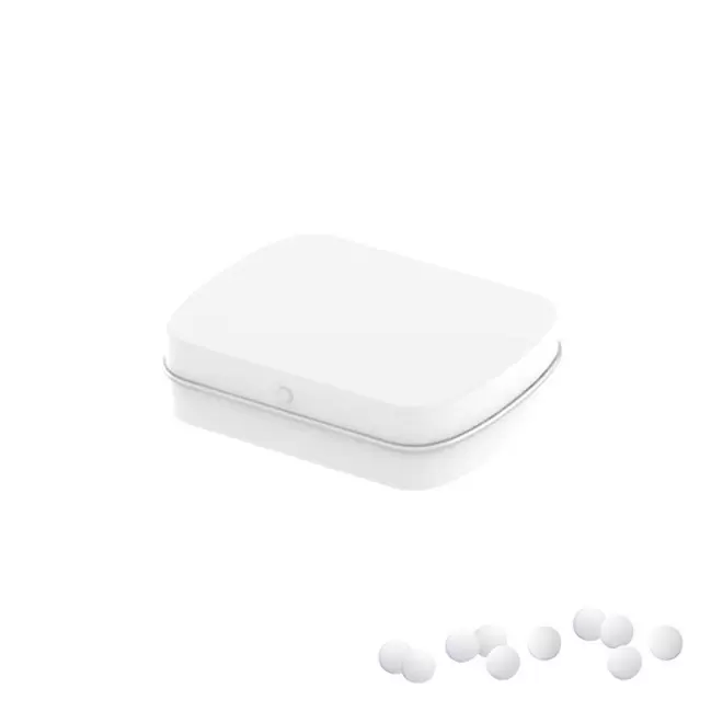 MINI BOITE A BONBON METALLIQUE PUBLICITAIRE 'VIMA' - blanc mat