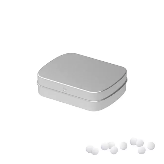 MINI BOITE A BONBON METALLIQUE PUBLICITAIRE 'VIMA' - argenté mat