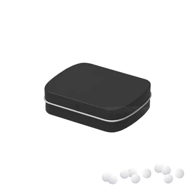 MINI BOITE A BONBON METALLIQUE PUBLICITAIRE 'VIMA' - noir mat