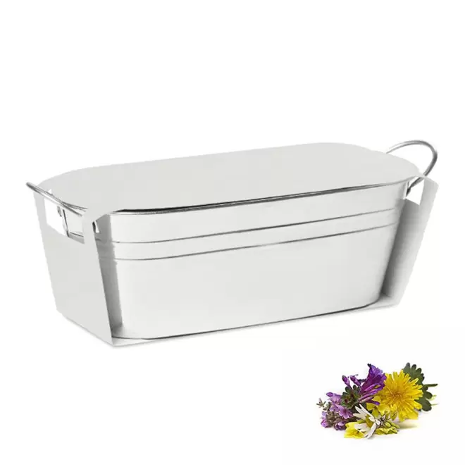 BAC A PLANTES PUBLICITAIRE 'BACAN BLANC' - mélange de fleurs sauvages