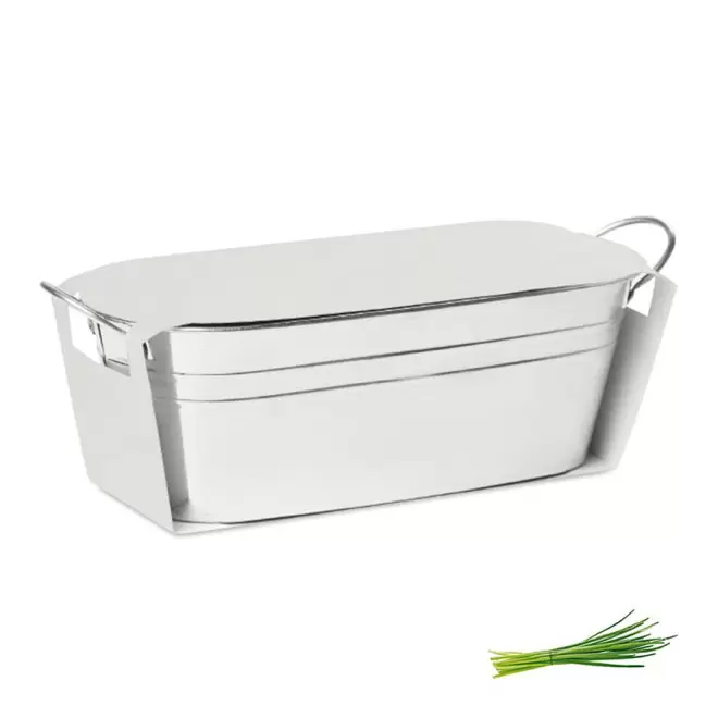 BAC A PLANTES PUBLICITAIRE 'BACAN BLANC' - ciboulette