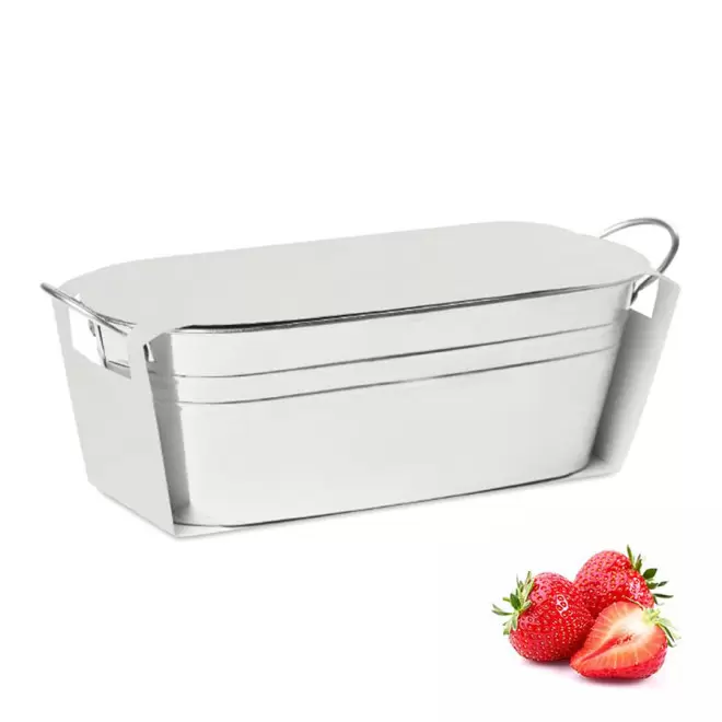 BAC A PLANTES PUBLICITAIRE 'BACAN BLANC' - fraise