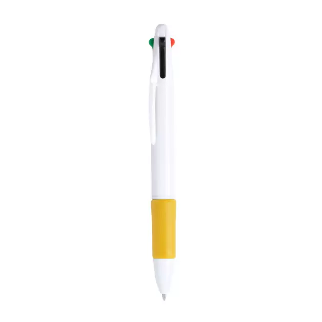 STYLO PUBLICITAIRE 4 COULEURS 'OCTUS' - jaune