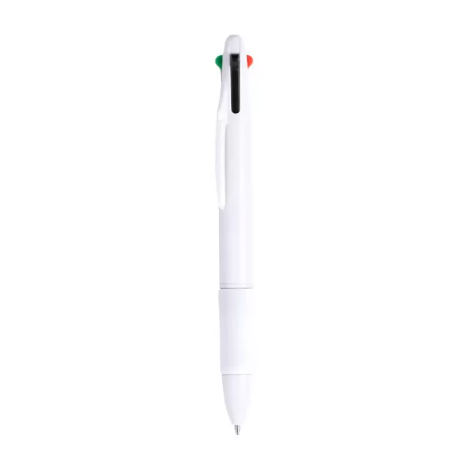 STYLO PUBLICITAIRE 4 COULEURS 'OCTUS' - blanc