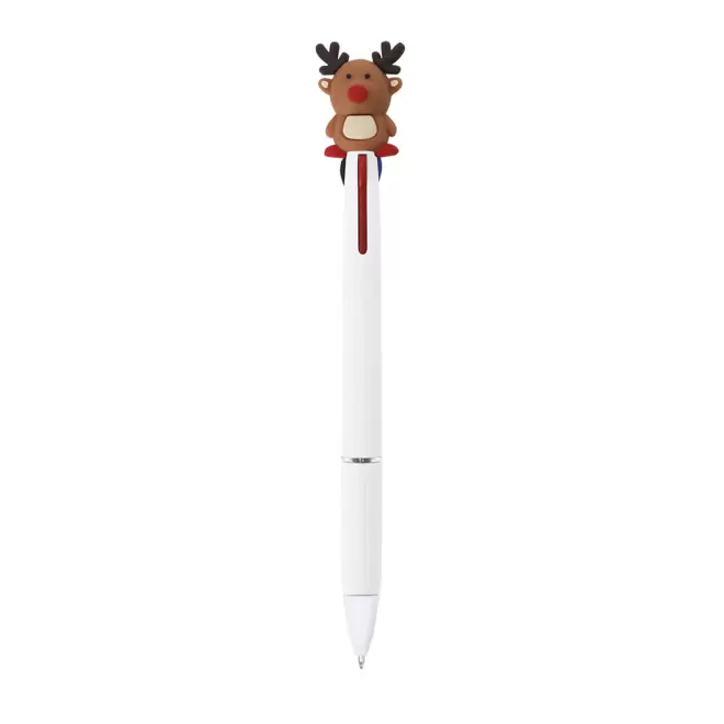 STYLO MULTICOLORE PERSONNALISABLE 'XMAS' - marron