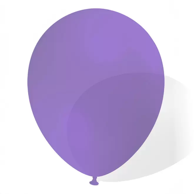 LOT DE 100 BALLONS DE BAUDRUCHE PUBLICITAIRES ø25 CM 'LUFT' - transparent violet