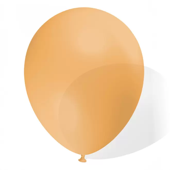 LOT DE 100 BALLONS DE BAUDRUCHE PUBLICITAIRES ø25 CM 'LUFT' - transparent orange