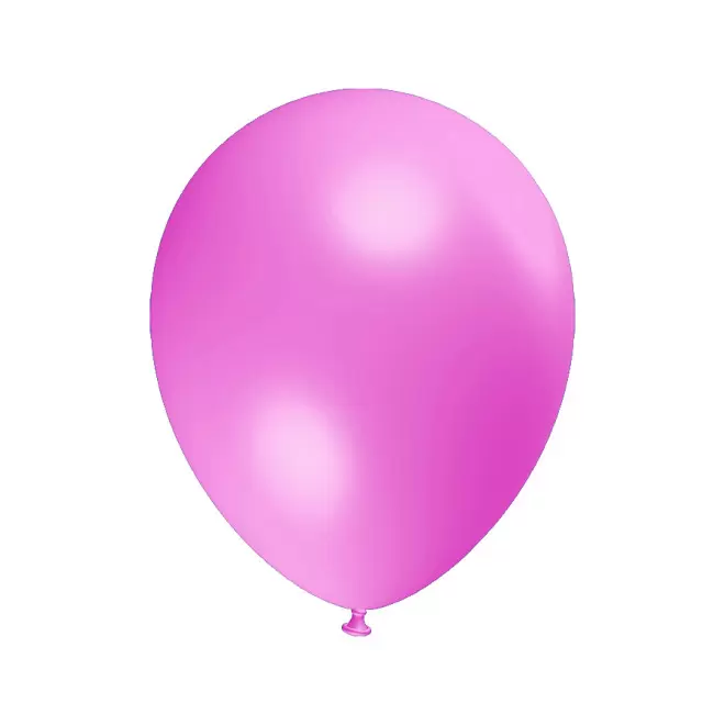 LOT DE 100 BALLONS PERSONNALISÉS 25CM 'LUFT MÉTAL' - rose