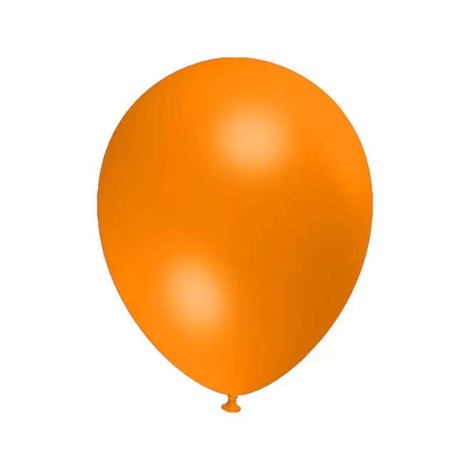 LOT DE 100 BALLONS PERSONNALISÉS 30CM 'LUFT MÉTAL' - orange