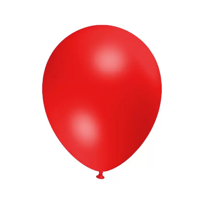 LOT DE 100 BALLONS PERSONNALISÉS 30CM 'LUFT MÉTAL' - rouge