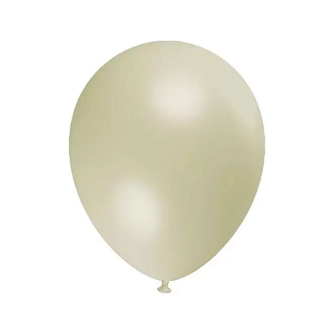 LOT DE 100 BALLONS PERSONNALISÉS 30CM 'LUFT MÉTAL' - ivoire
