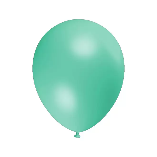 LOT DE 100 BALLONS PERSONNALISÉS 30CM 'LUFT MÉTAL' - turquoise