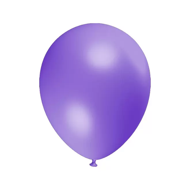 LOT DE 100 BALLONS PERSONNALISÉS 30CM 'LUFT MÉTAL' - lilas