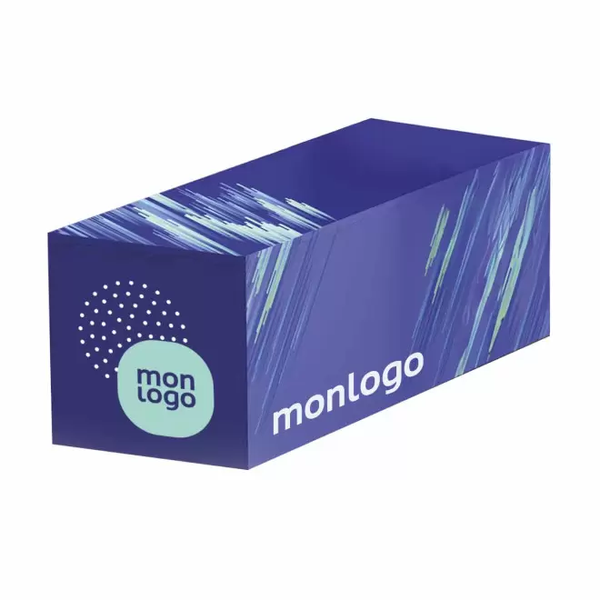 BANC EN MOUSSE PUBLICITAIRE 'CUBIQUE' - blanc