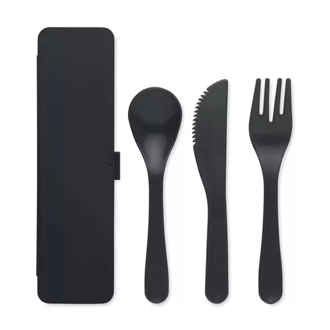 SET DE COUVERTS PUBLICITAIRE 'COUVPI' - noir