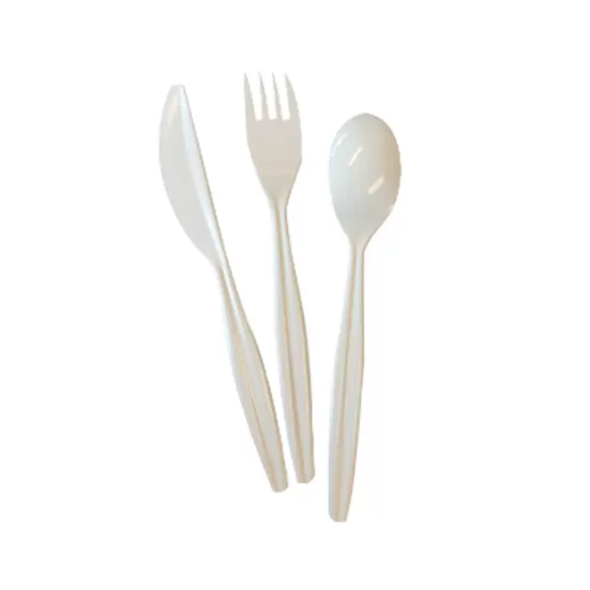 SET DE COUVERTS PUBLICITAIRES RÉUTILISABLES 'COUPLA' - blanc