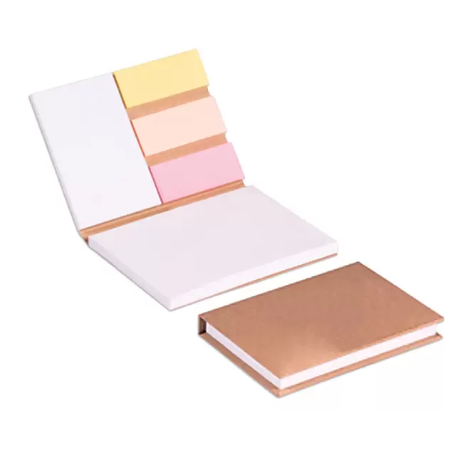 BLOC-NOTE PUBLICITAIRE SOUPLE RECYCLEE 'SOUPLY' - naturel