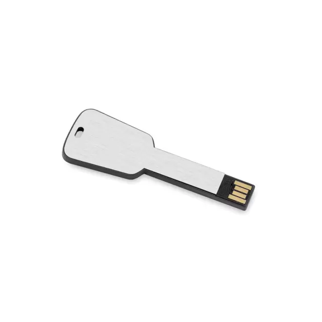 CLE USB PUBLICITAIRE EN FORME DE CLÉ 'KEYFLASH' 2GO A 16GO - argenté