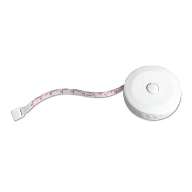 METRE RUBAN FLEXIBLE PERSONNALISABLE 'TAILLEURO' - blanc