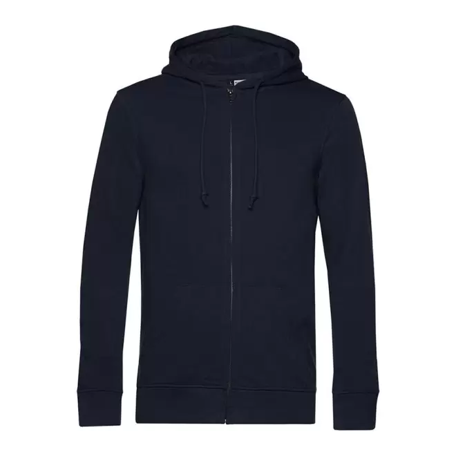 SWEAT PUBLICITAIRE ZIPPE HOMME B&C 'HARISTO' - bleu marine