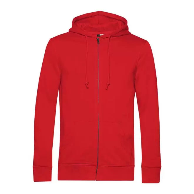 SWEAT PUBLICITAIRE ZIPPE HOMME B&C 'HARISTO' - rouge