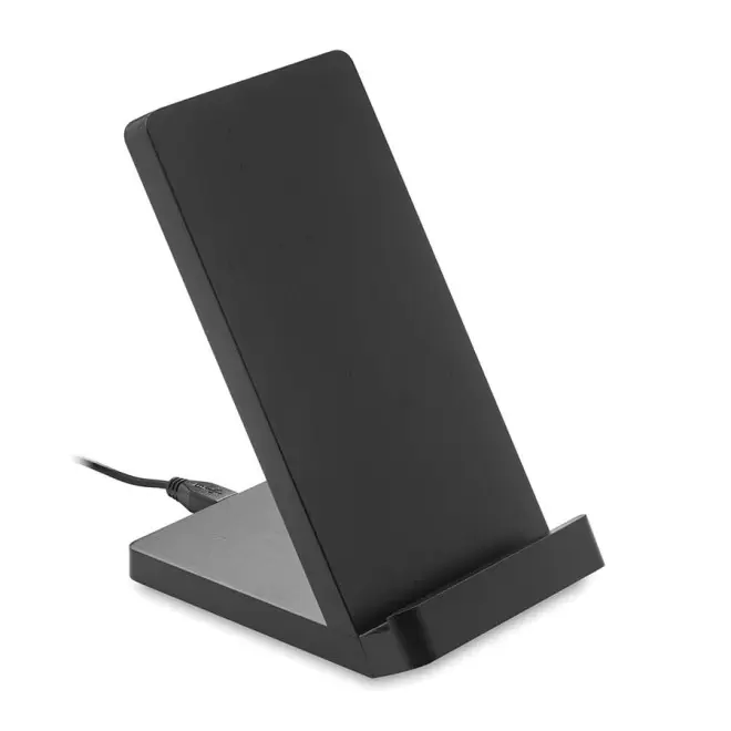 SUPPORT TELEPHONE CHARGEUR À INDUCTION PUBLICITAIRE 5W 'EKKO' - noir