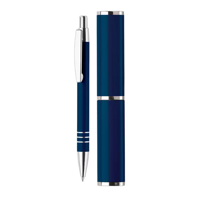 STYLO PERSONNALISÉ EN ALUMINIUM 'ROCOCO' 4J - bleu