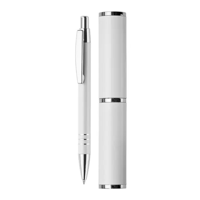 STYLO PERSONNALISÉ EN ALUMINIUM 'ROCOCO' 4J - blanc