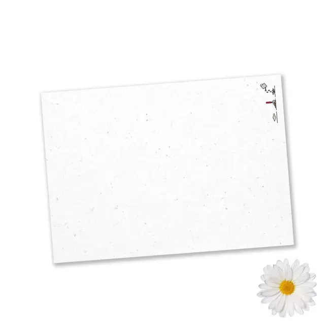 PAPIER ENSEMENCE MIE PERSONNALISE 'HORTUS' A5 - marguerite