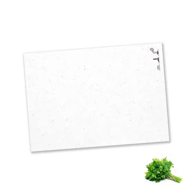 PAPIER ENSEMENCE MIE PERSONNALISE 'HORTUS' A5 - persil